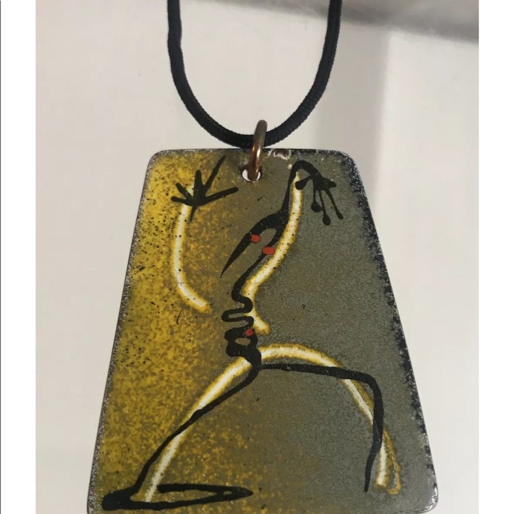 Robert Audrey engstrom copper pendant necklace